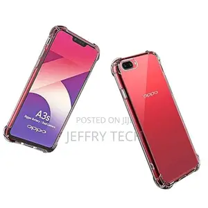 Silicone Back Case for Oppo A3S Back Cover Slim Clear
