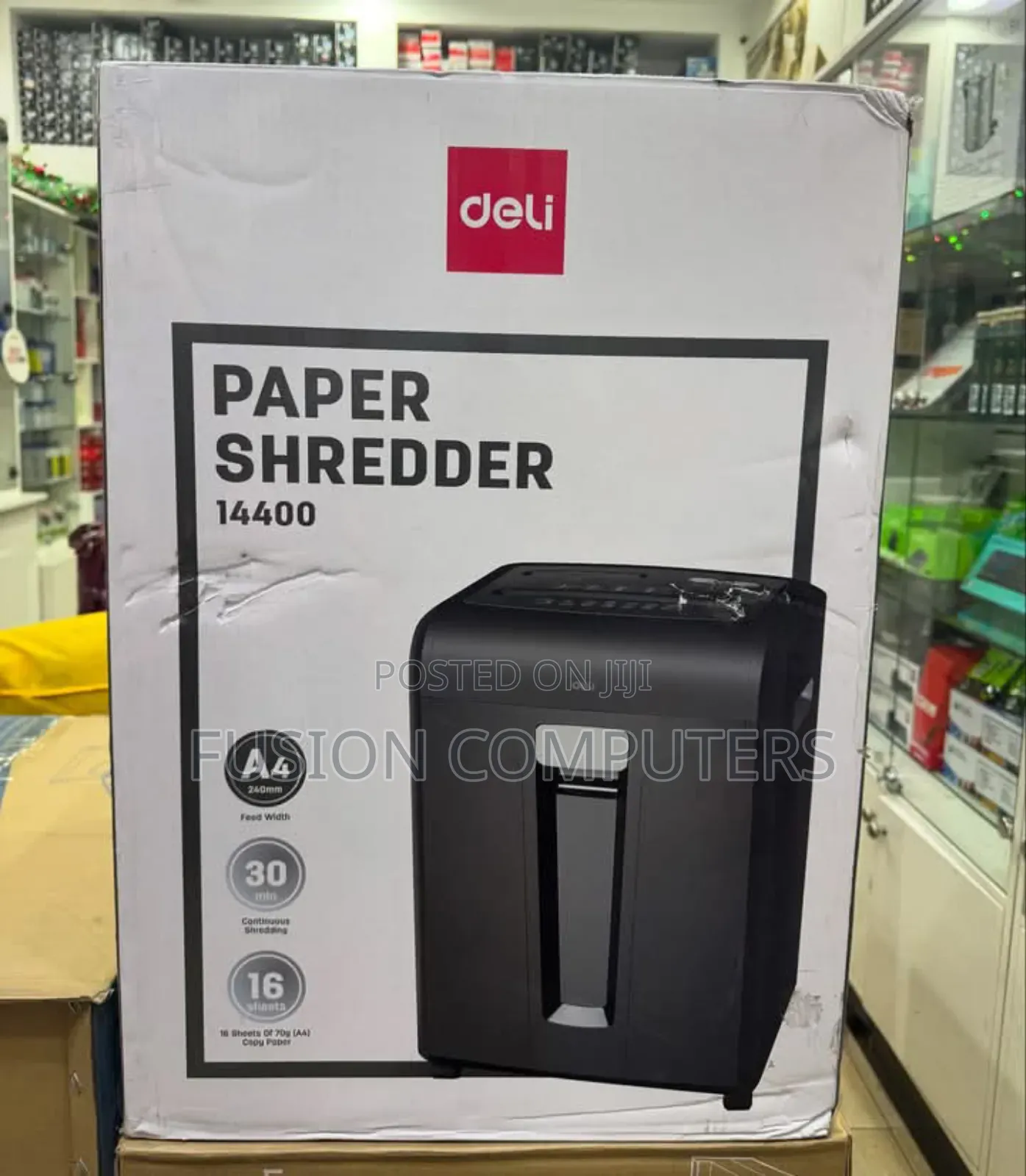 Deli E14400 Cross-Cut Paper Shredder