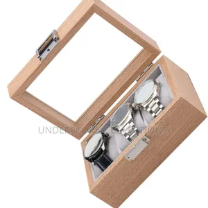  *3 Slots Wooden Watch Organizer .