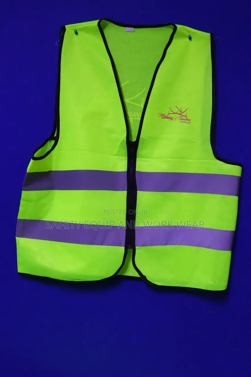 Reflective Vest Branded Color Code Green