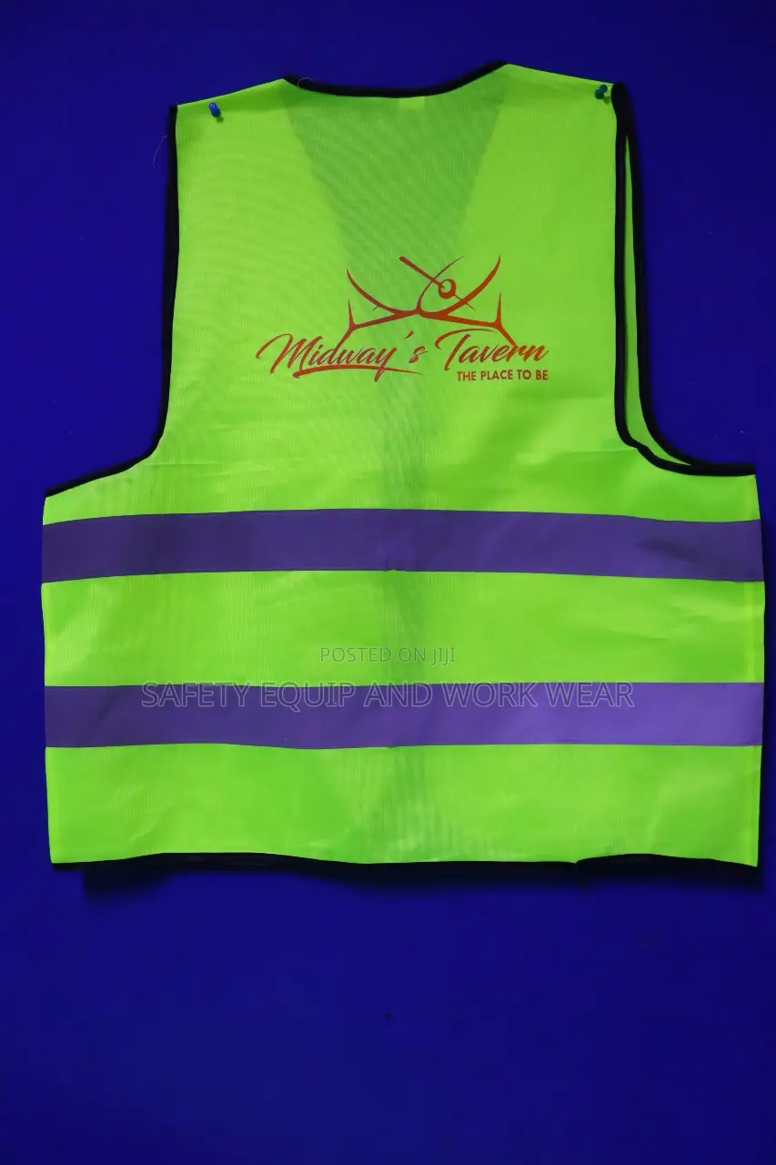 Reflective Vest Branded Color Code Green