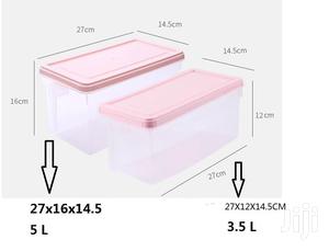 4pcs Plastic Freezer Containers With Handle