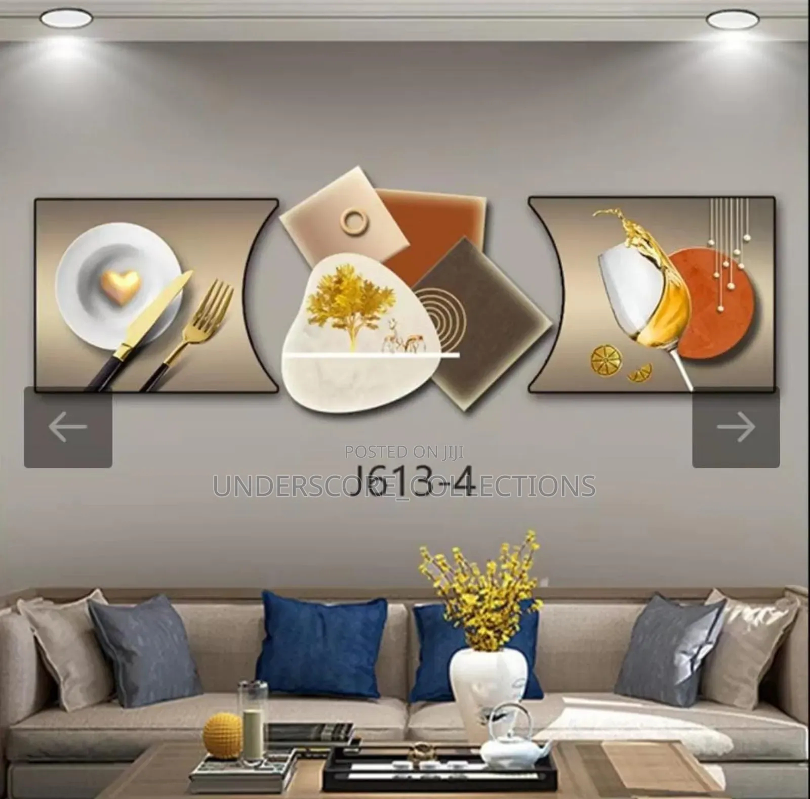*3pc 3in1 30x125cm Decor Wall Clock Elegant Wall Hangin