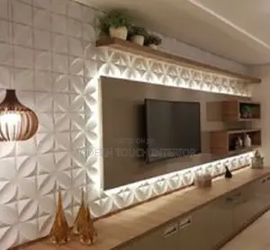 Modern Textured White PVC Wall Panels