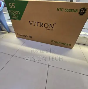 Vitron 55” Frameless Ultra HD Android Tv, Netflix° 