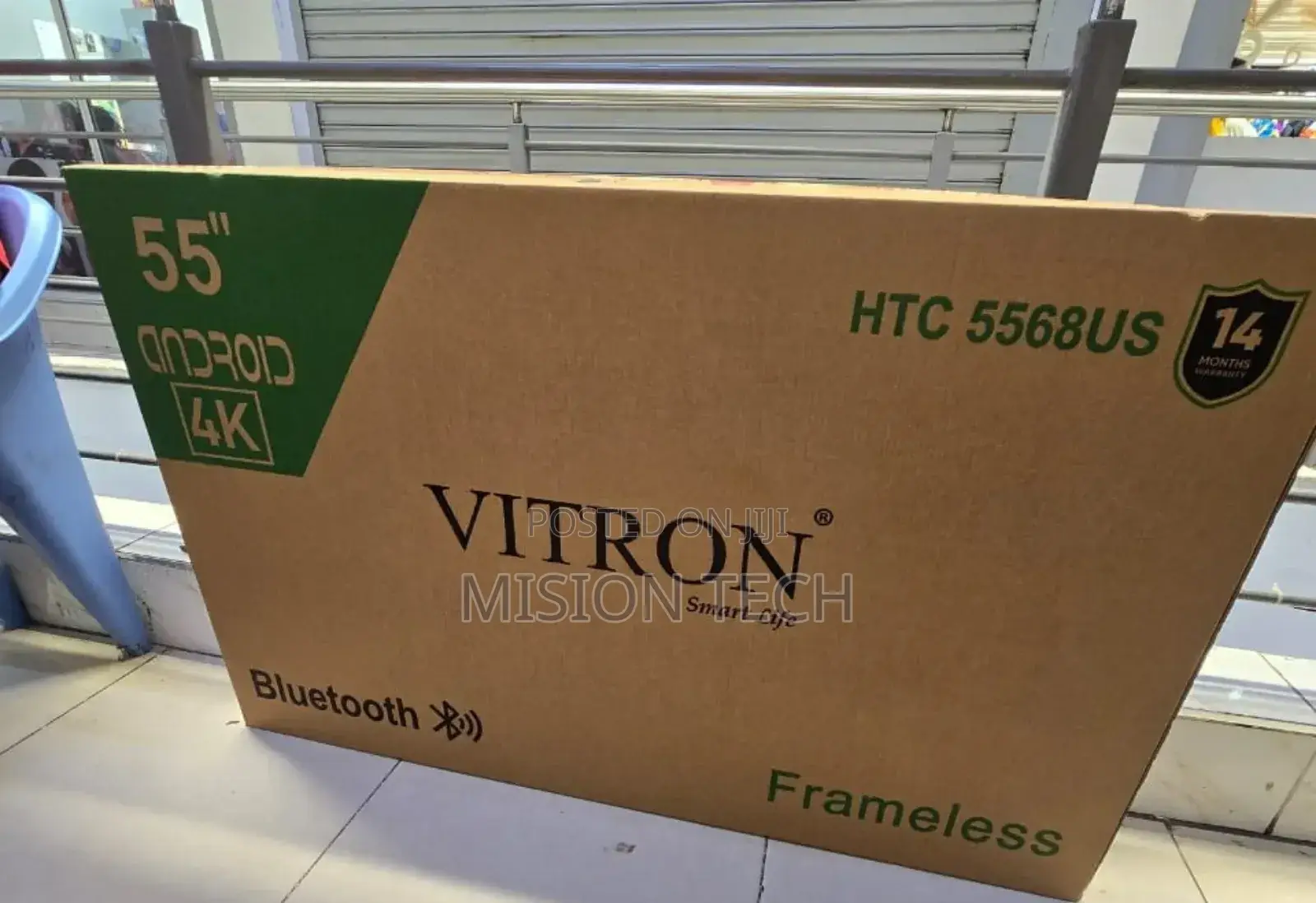 Vitron 55” Frameless Ultra HD Android Tv, Netflix° 