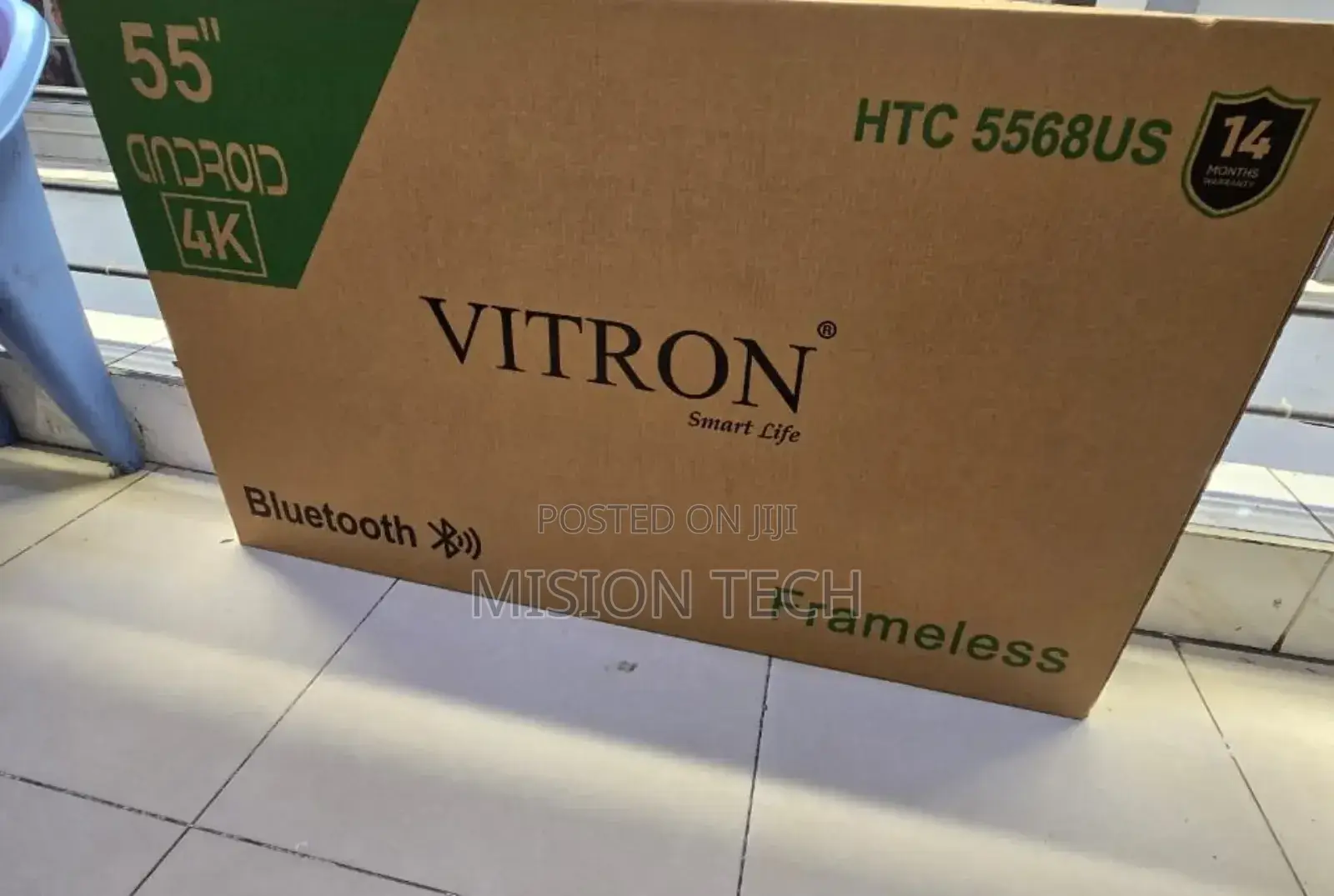 Vitron 55” Frameless Ultra HD Android Tv°°✓✓