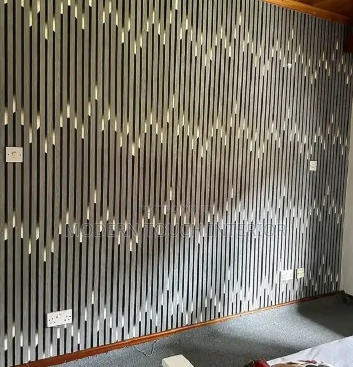 Shiny Fluted 3D Wallpaper