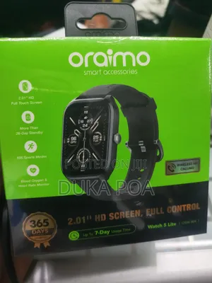 Smart Watch, Oraimo Smart Watch Black With Wireless Calling
