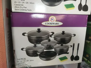 TC 14 Pieces Heavy Non-Stick Cooking Pot Sufuria Set