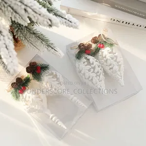 *2pcs Christmas White Conch Pendant White Decorative.