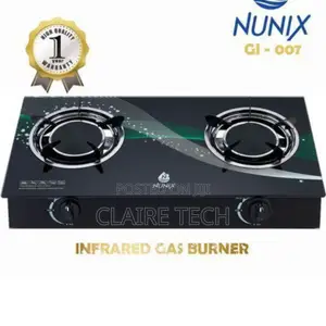 Nunix 2 Burner Glass Top Table Infrared Cooker