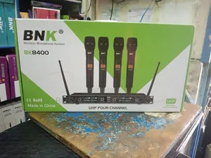 Uhf 4 Channel BNK Wireless Microphone