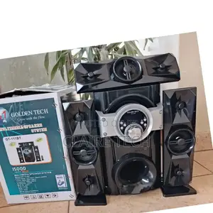 Black 3.1 Golden Tech Multimedia Speaker