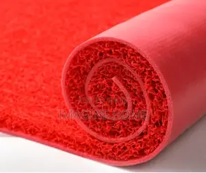 Red Spaghertti Carpet Office Door Decoration
