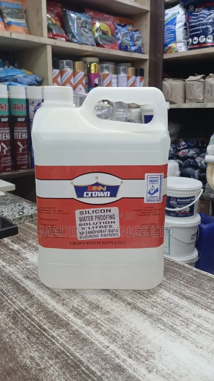 Crown Silicone Waterproofing Solution -5lts(For Exterior Wp)