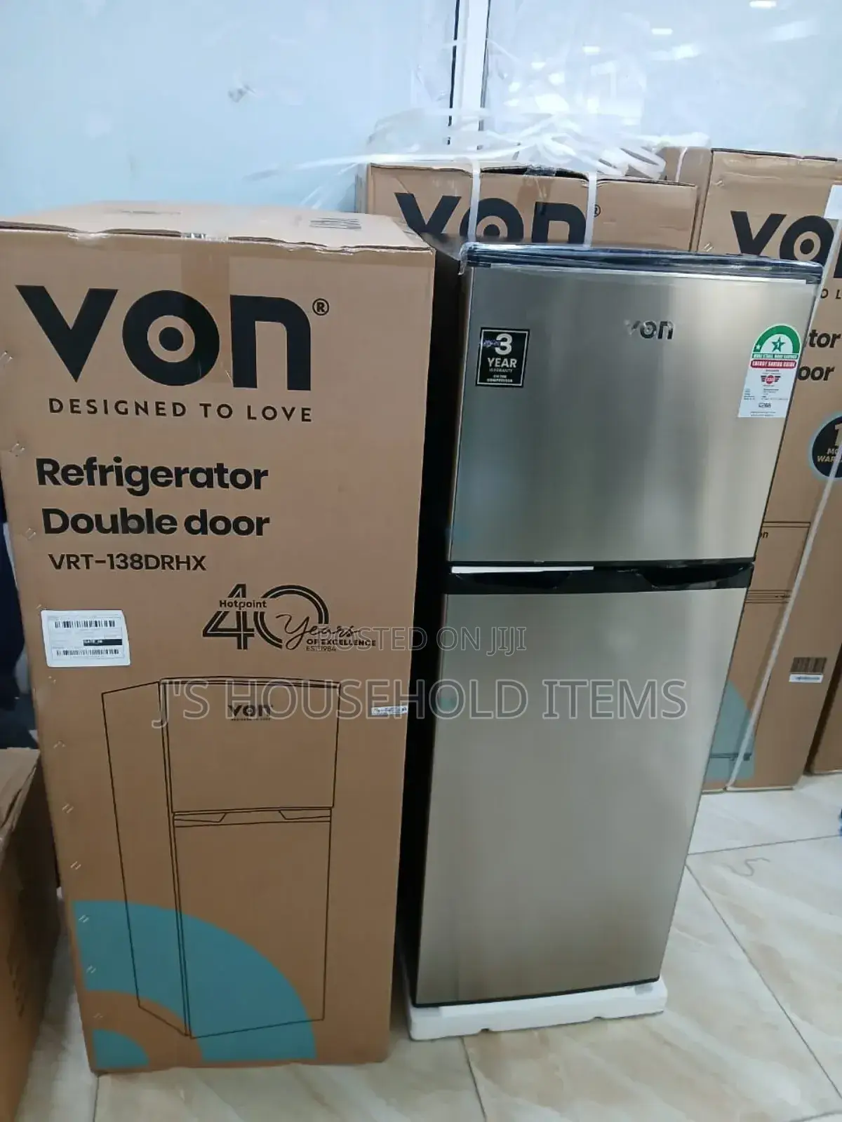 VON 138litres Fridge VRT-138DRHX .