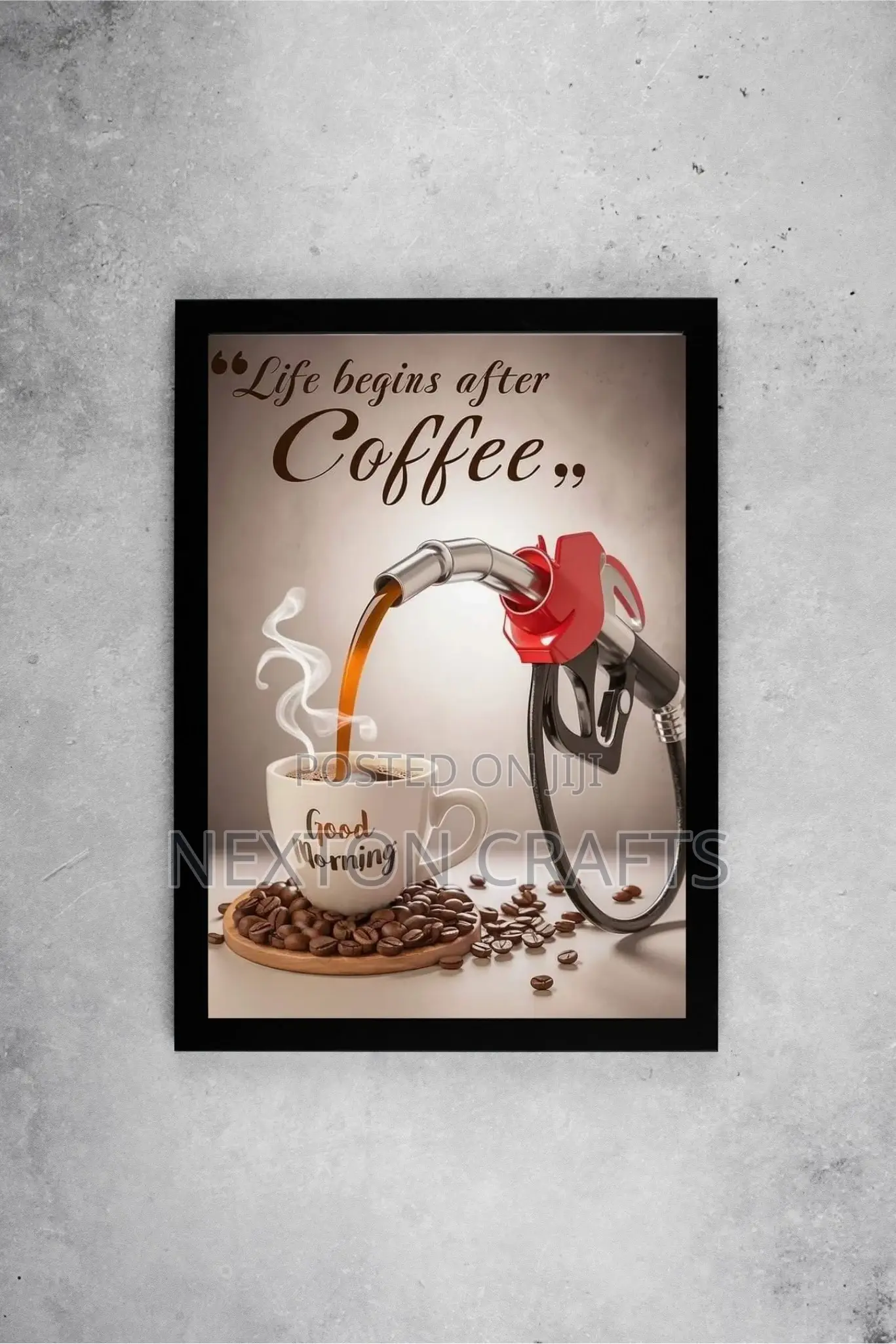 Black Picture Frame With Artwork Size A2