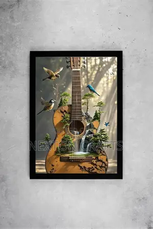Guitar Artwork Picture Frame Size A2