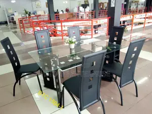 Executive 6 Sitter Glass Dining Table