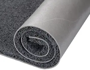 Grey Vibrant PVC Spaghetti Carpet