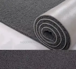 Grey Non-Fading PVC Spaghetti Carpet
