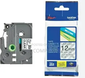 Brother Tape TZE-131 12mm Black on Clear