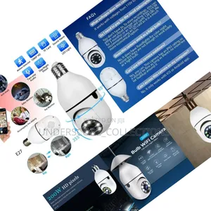 Restocked Rotating Wireless Wifi Nanny Camera Bulb
-
