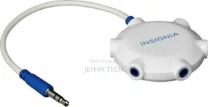 Insignia 5-Way 3.5mm Jacks AUX Stereo Audio Splitter Share P