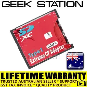 SD SDHC SDXC to CF Compact Flash Memory Card Adapter Reader