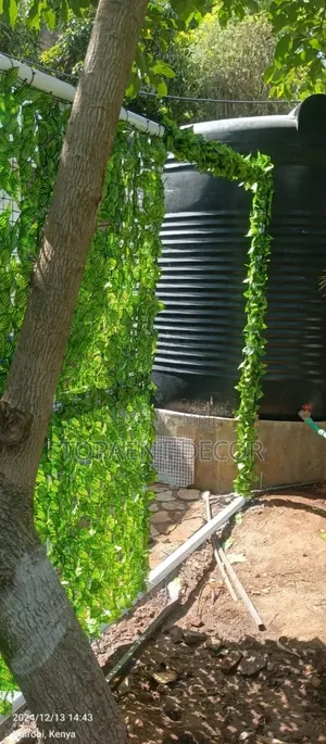 Artificial Privacy Fence and Artificial Flowers