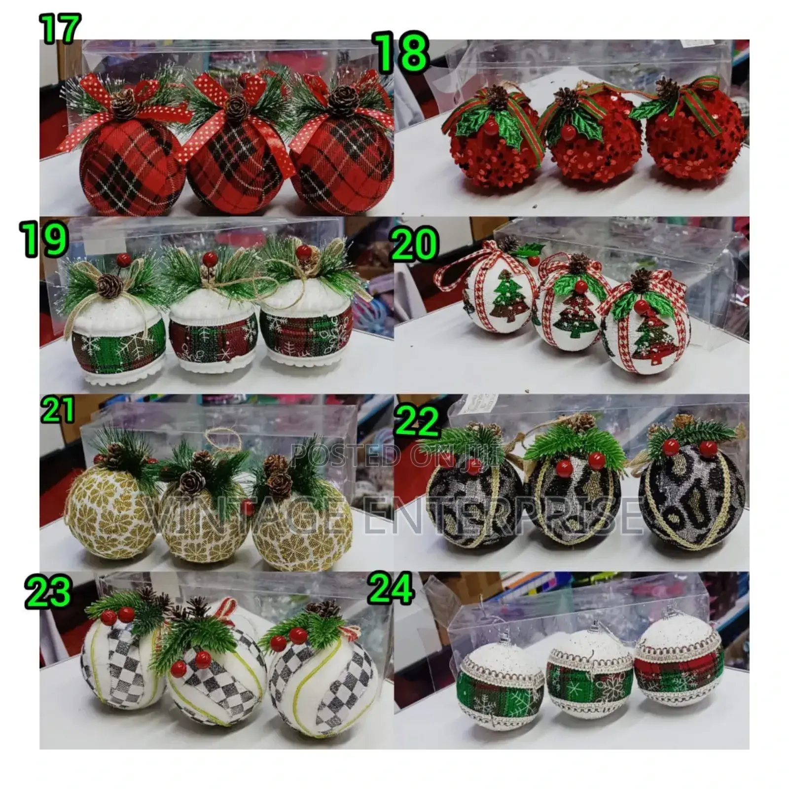 3pc Christmas Cute Balls