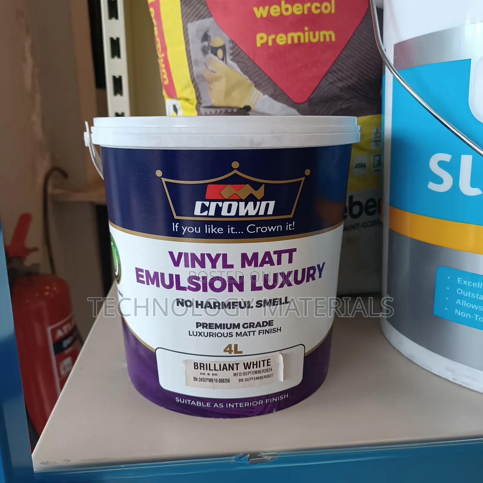 Crown Vinyl Matt Emulsion Luxury(4litres)