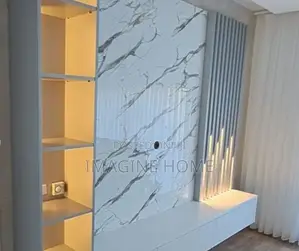 White Marble Sheet With Brown Shades