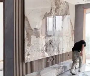 Marble Sheets on TV Wall Home Decoration