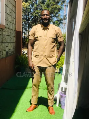 Biege Kaunda Suit Available Ready Made