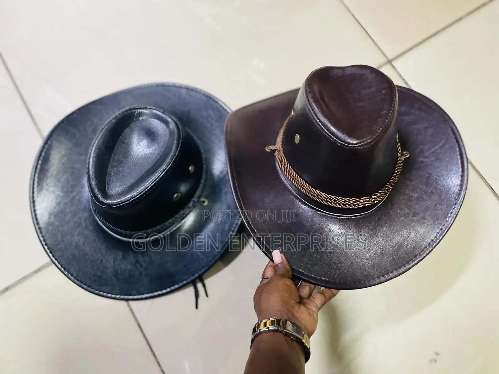 Leather Cowboy Hats