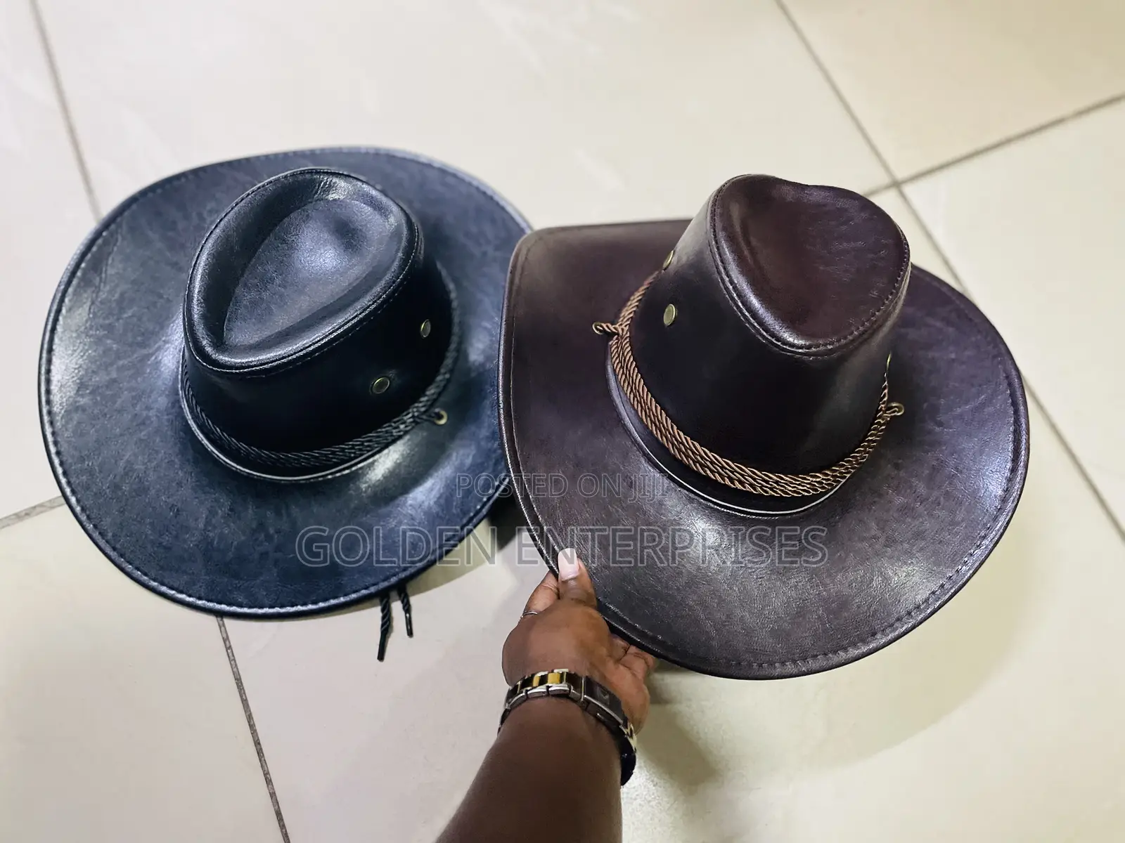 Leather Cowboy Hats