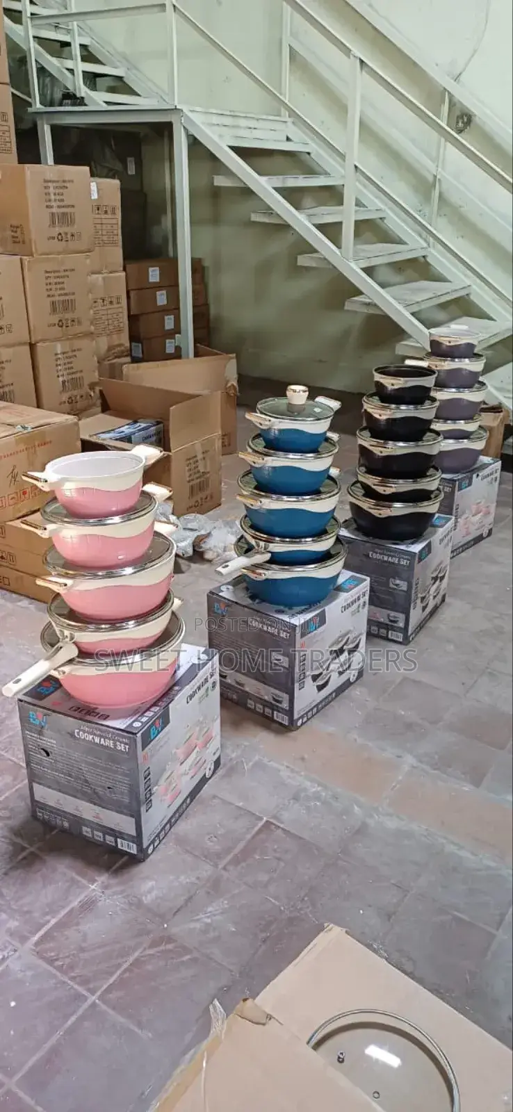 10pcs Ceramic Cookware Set With a Silicone Handle ,