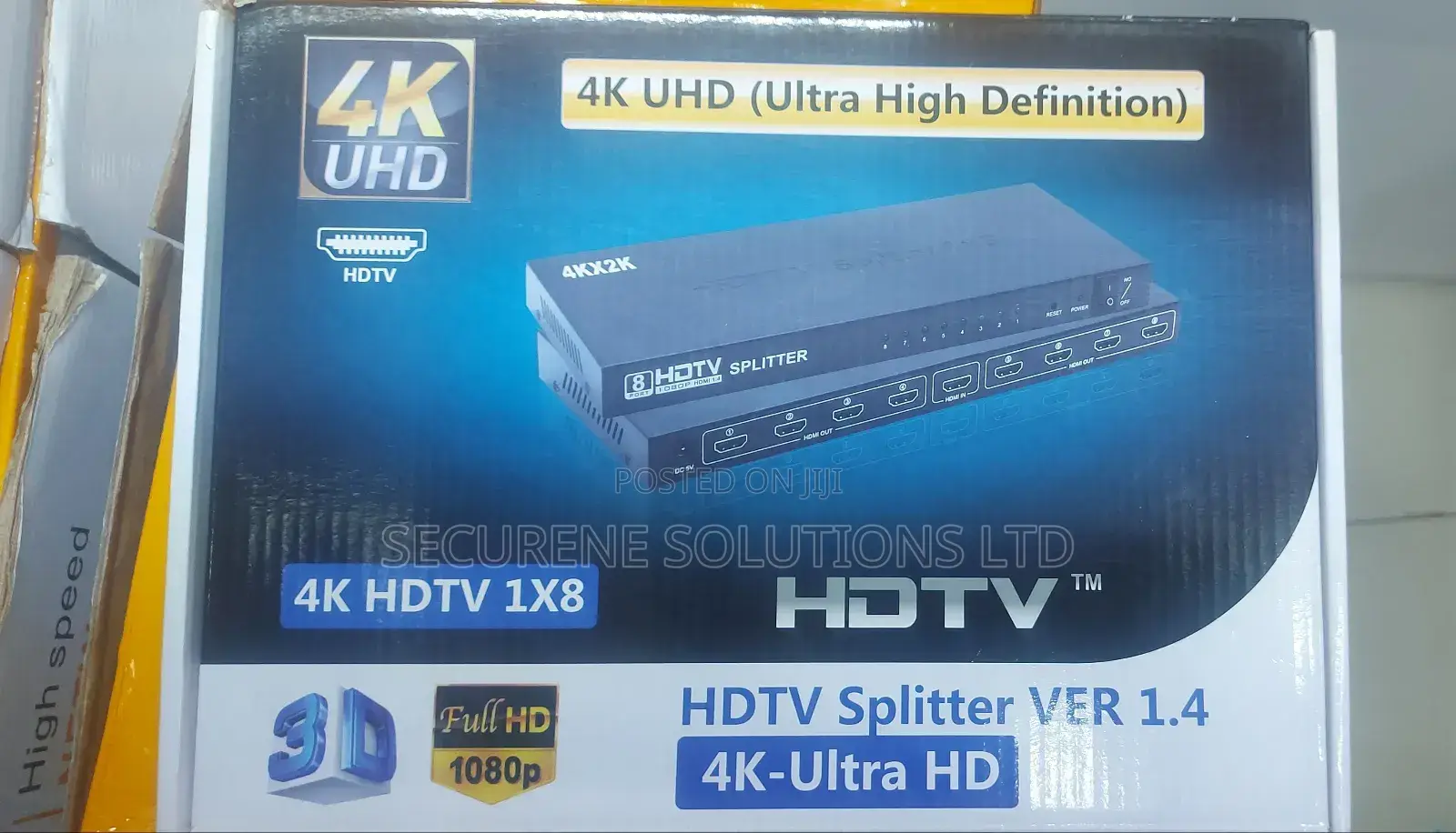 Hd Hdmi Splitter 1x8 8 Port Repeater Amplifier