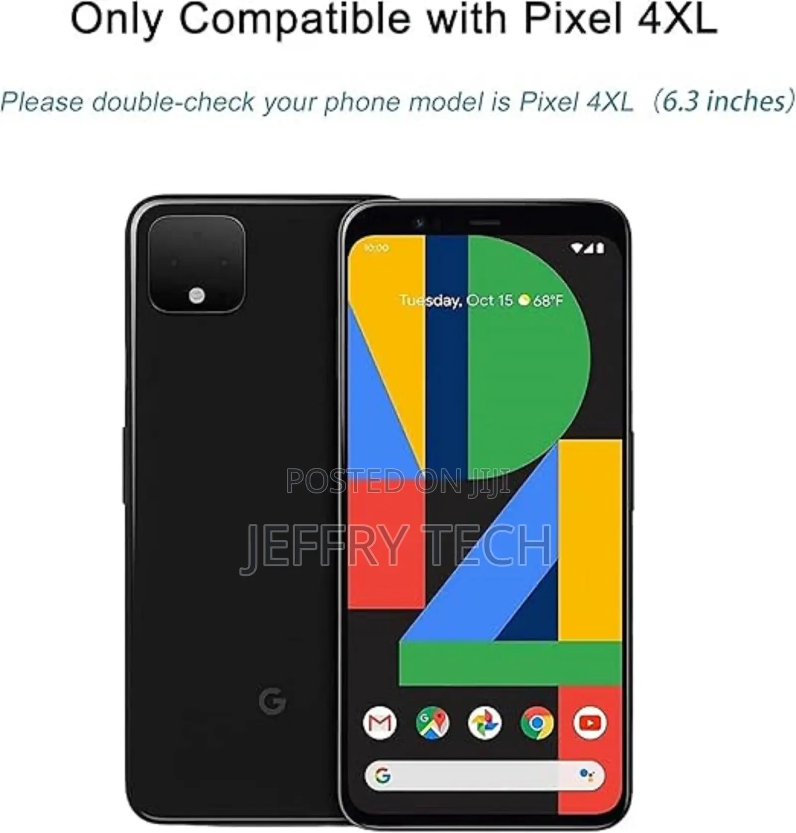 Google Pixel 4xl Tempered Glass Screen Protector Guard Full
