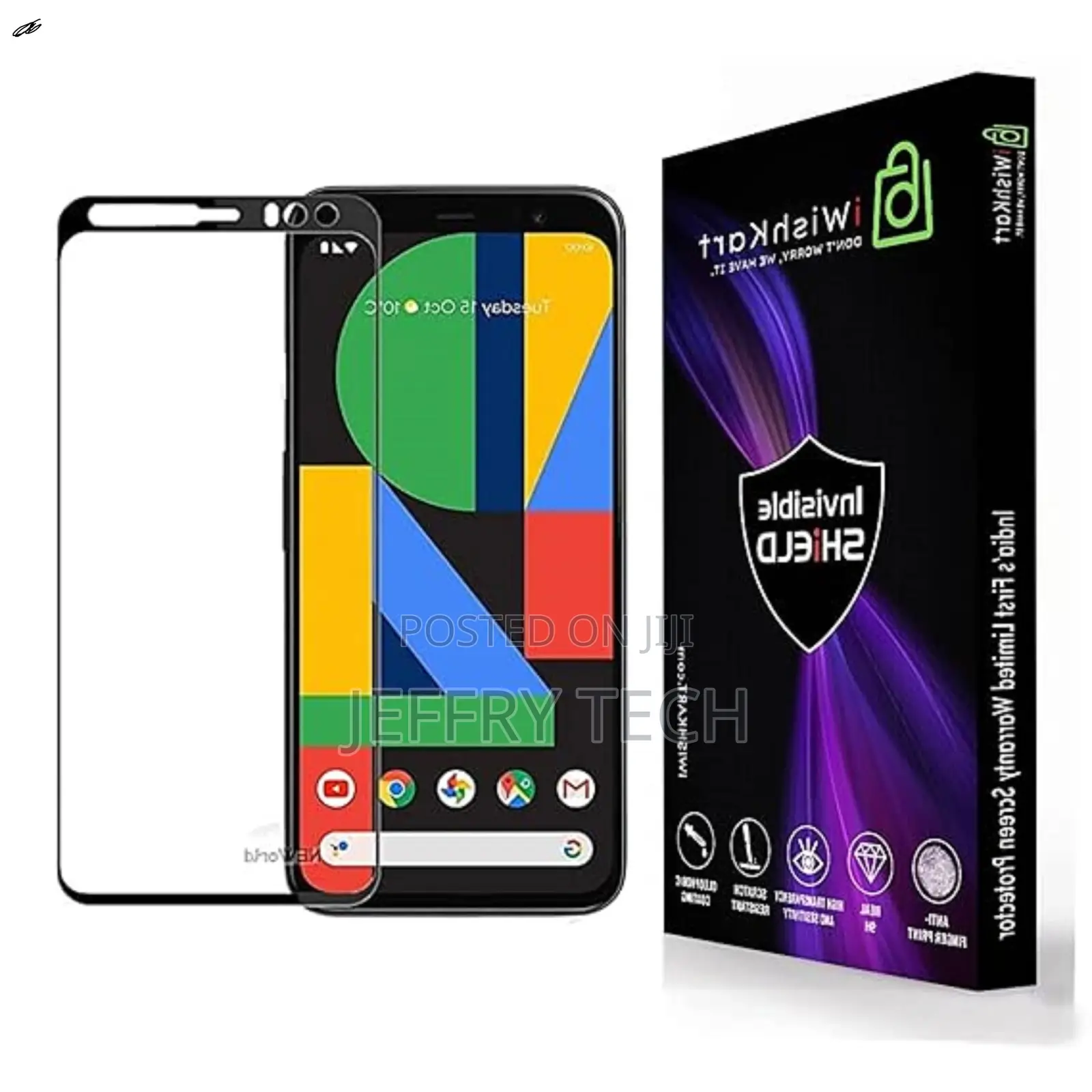 Google Pixel 4xl Tempered Glass Screen Protector Guard Full