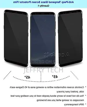 Galaxy S8 Privacy Screen Protector [Case Friendly][3D Curved