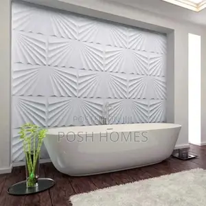 White PVC 3D Wallpanels