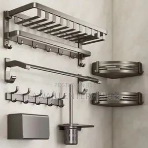 7pcs Stainless Steel Bathroom Set
