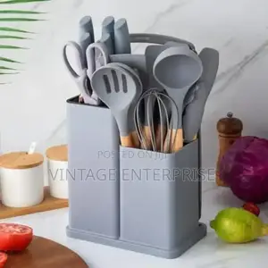 19pcs Cutlery Set With Silicon Spoons