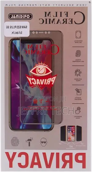 Curved Ceramics Privacy Screen Protector for Galaxy S22 Plus