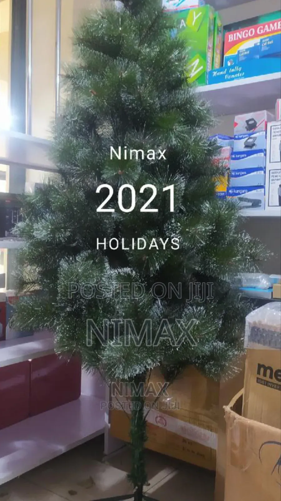 Christmas Pine Tree 6ft/180cms + Free Warm White Led Lights.