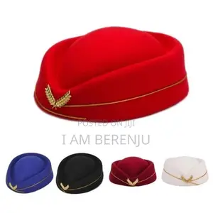 Air Hostesses Beret Hats Women Warm Wool