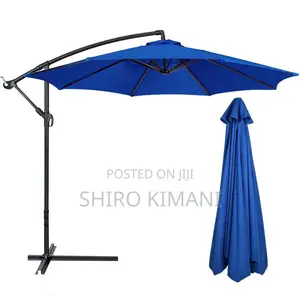 Blue Garden Solar Powered Umbrella